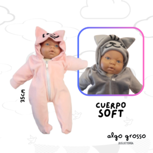 BEBE NINA o NINO CUERPO SOFT DE 35CM "CASITA DE MUÑECAS" art.128A