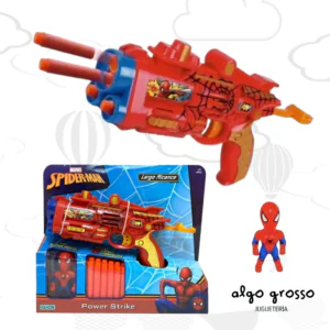 PISTOLA Y MUÑECO SPIDERMAN POWER STRIKE art.2423
