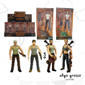 JURASSIC HUNTERS FIGURA CAZADOR + MINI DINO + ACCESORIOS art.2853