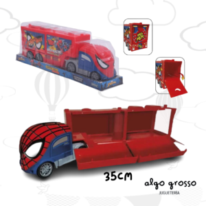 CAMIION SPIDERMAN CARRIER TRUCK A FRICCION art.2982