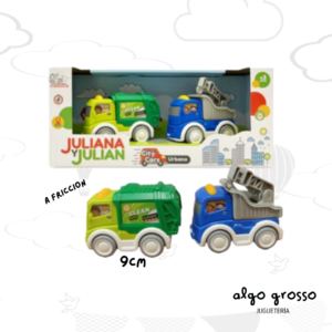 JULIANA Y JULIAN CITY CARS X 2 VEHICULOS art.SISJYJ034