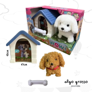 WOW CACHORRO CON MOVIMIENTO Y SONIDO + CASITA + HUESO art.IK0690