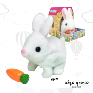 WOW CONEJO CON MOVIMIENTO Y SONIDO + ZANAHORIA art.IK0691