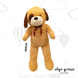 PELUCHE DE PERRO CON MOÑO 100CM art.IKPLUSH002