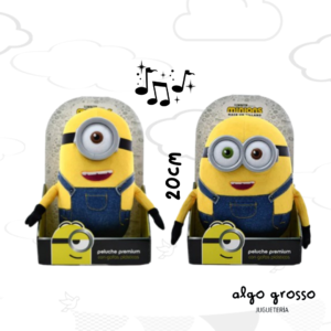 PELUCHE MINIONS DE 20CM CON SONIDO EN CAJA art.MN058