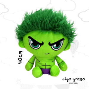PELUCHE HULK SENTADO 40CM CABEZA GRANDE art.MV038