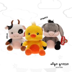 PELUCHE ANIMALES SURTIDOS DE 20CM SUAVE SPANDEX art.1728