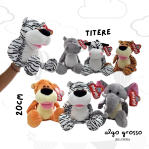 TITERES DE PELUCHE DE 20CM ANIMALES SELVA SURTIDOS art.4465