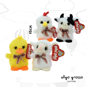PELUCHES PATO - VACA - GALLO u OVEJA art.4506