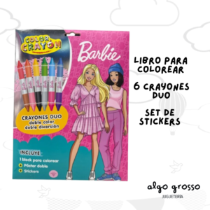 BARBIE COLOR CRAYON DUO PACK PARA PINTAR art.6574