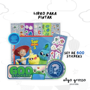 TOY STORY LIBRO PARA PINTAR + 600 STICKERS art.6647