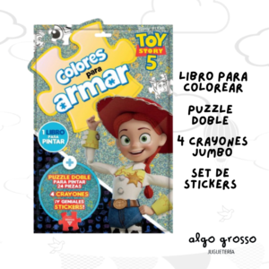 TOY STORY COLORES PARA ARMAR PACK PUZZLE Y CRAYONES art.6661