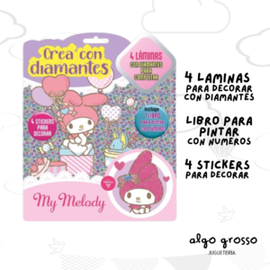 MY MELODY CREA CON DIAMANTES PACK art.6707