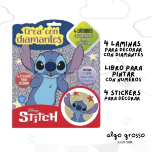 STITCH CREA CON DIAMANTES PACK art.6708