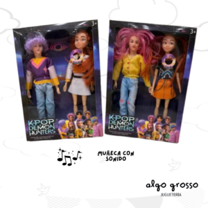 MUÑECOS DE GUERRERAS KPOP DEMON HUNTERS - ARTICULADOS - SONIDO art.NT-02