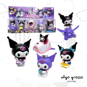 KUROMI 5 FIGURAS CON AUTO "ALTERNATIVO" art.25056