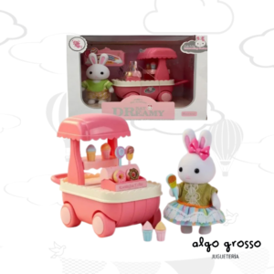 CONEJO AFELPADO BAY DREAMY CON CARRO CANDY art.7164