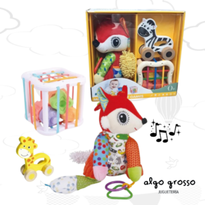 MONTESSORI PLAY BOX COLGANTE + ARRASTRE + CUBO ENCASTRE art.7259