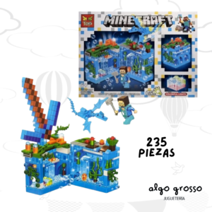 MY WORLD MINECRAFT SIMIL BLOQUES CON LUZ - 235 PIEZAS art.GT-124
