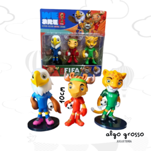 FIFA SET 3 MASCOTAS DEL MUNDIAL - BLISTER art.52038