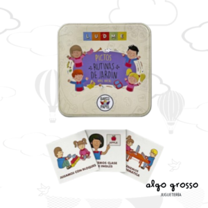 RUTINAS DE JARDIN PICTOGRAMAS EN LATA art.744
